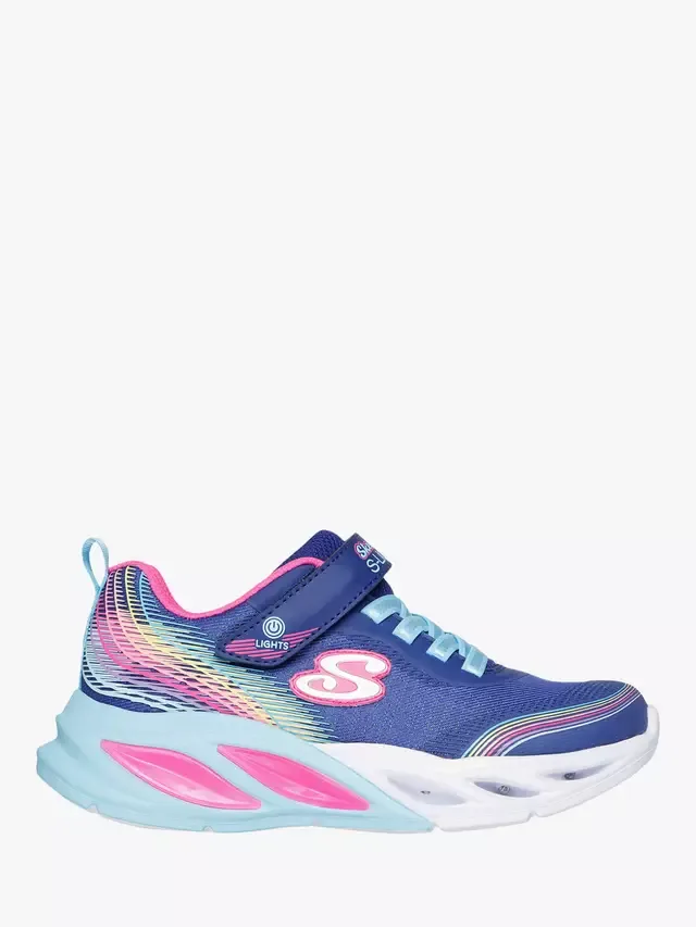 Детские кроссовки S-Lights Cosmic Glow Rainbow Dream, цвет индиго/мультицвет Skechers