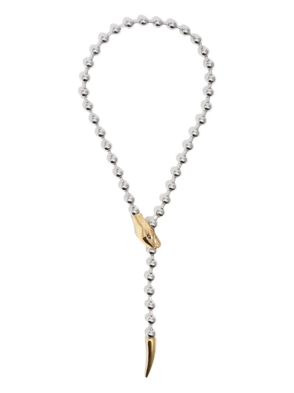 

Ожерелье в виде змеи с бусинами Bimba y Lola, серебряный