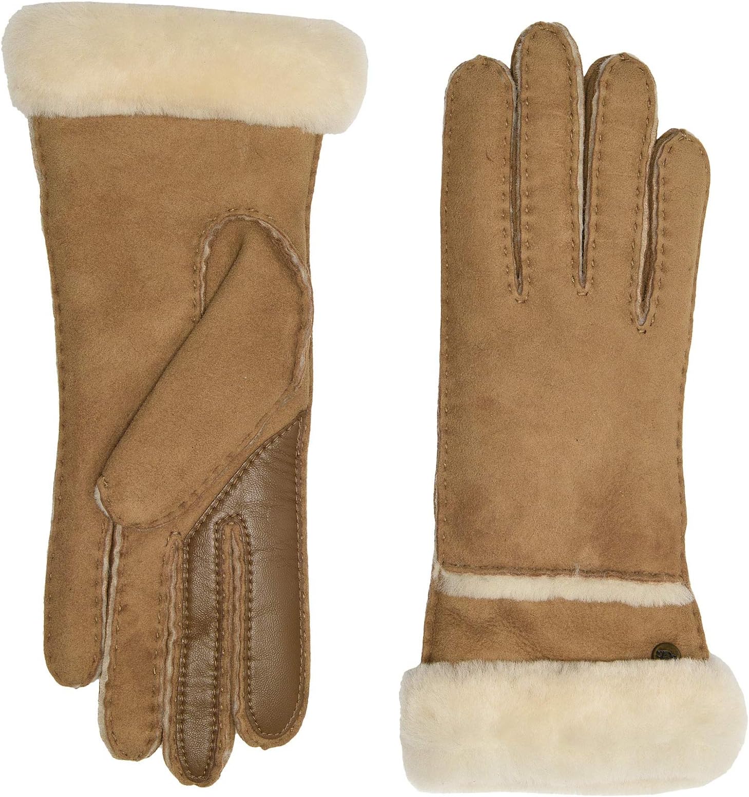 

Перчатки UGG Women's Seamed Tech Water Resistant Sheepskin Gloves, Chestnut