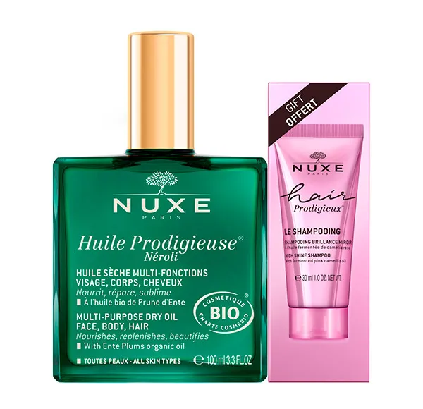 

Huile Prodigieuse Néroli+Hair Prodigieux Шампунь для сияния и блеска Pack Regalo Nuxe, 1 UD