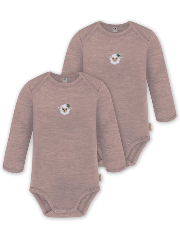 

Normani Outdoor Sports Комплект из 2 детских боди из мериносовой шерсти с длинными рукавами, цвет Окленд, розовый