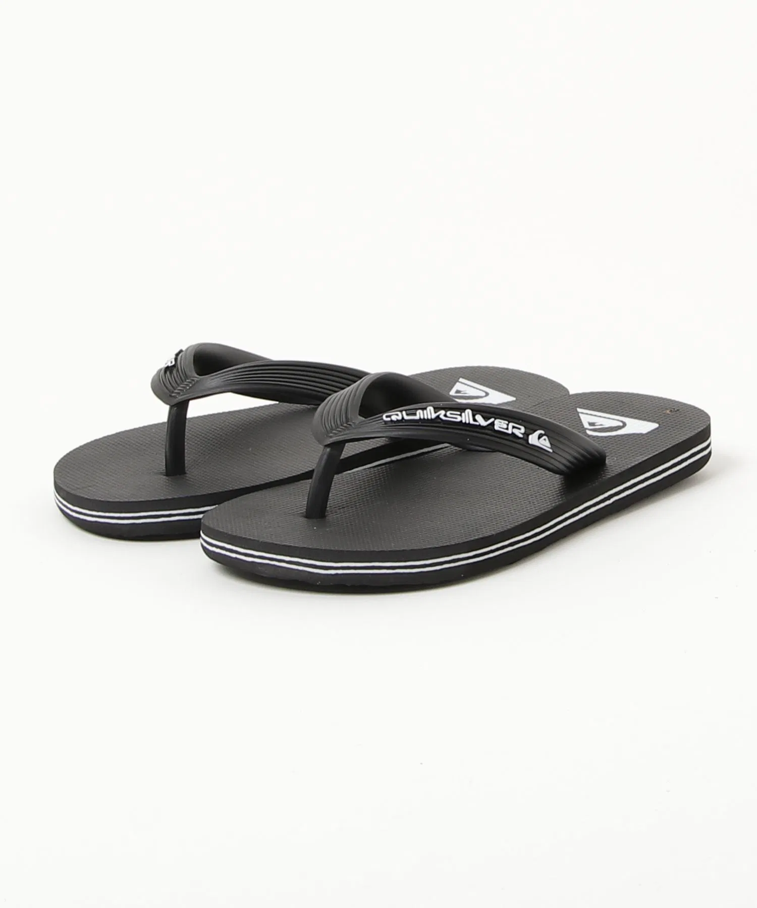 Детские сандалии Quiksilver MOLOKAI CORE с логотипом чёрные