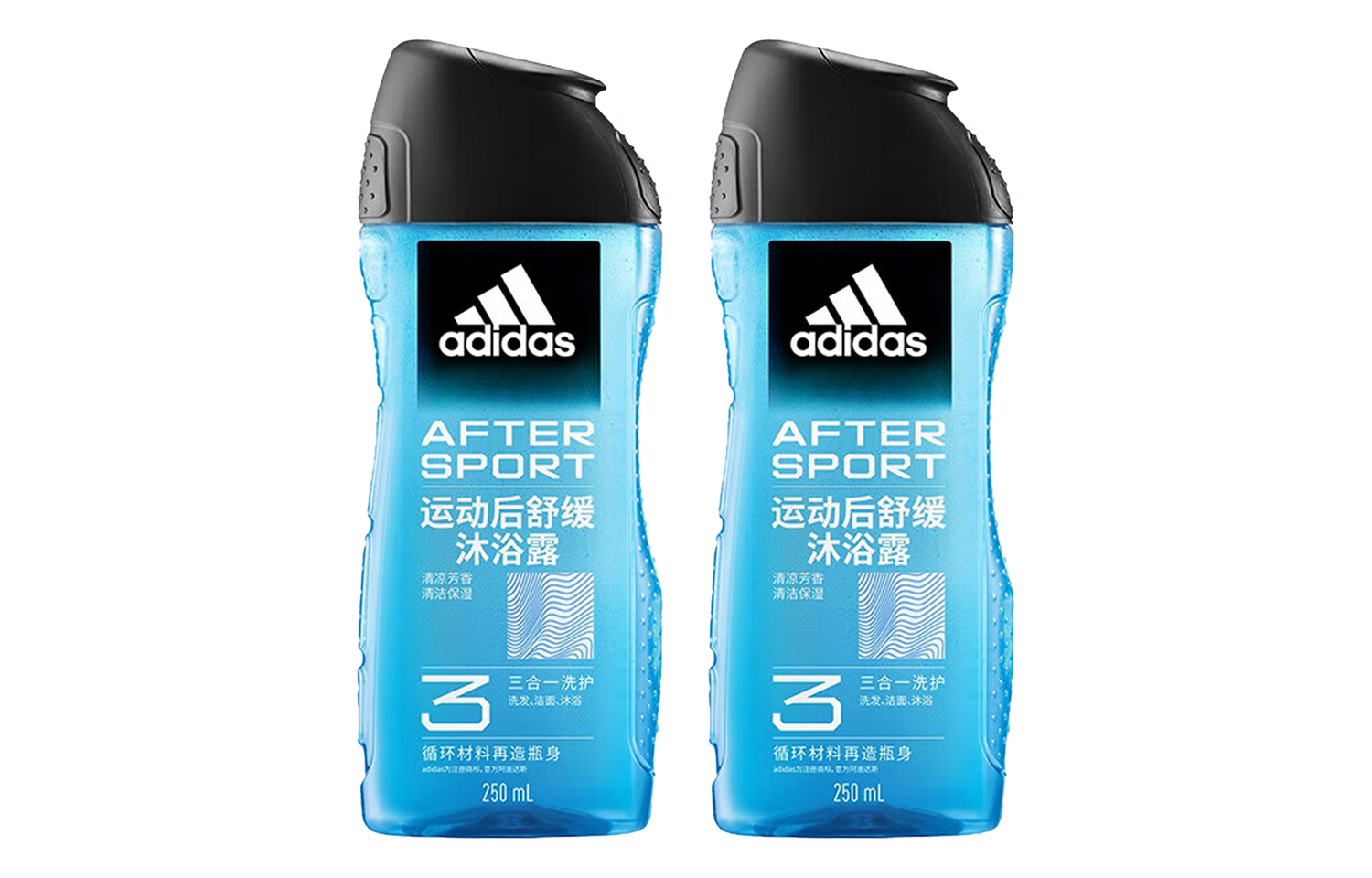 

Спортивный успокаивающий 3-в-1 мужской гель для душа очищение и увлажнение 250мл/250мл*2/600мл/600мл*2 Adidas