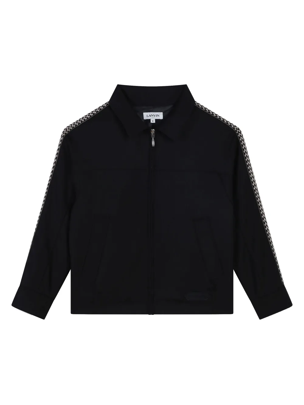 

Куртка из смесовой шерсти Lanvin Enfant, черный