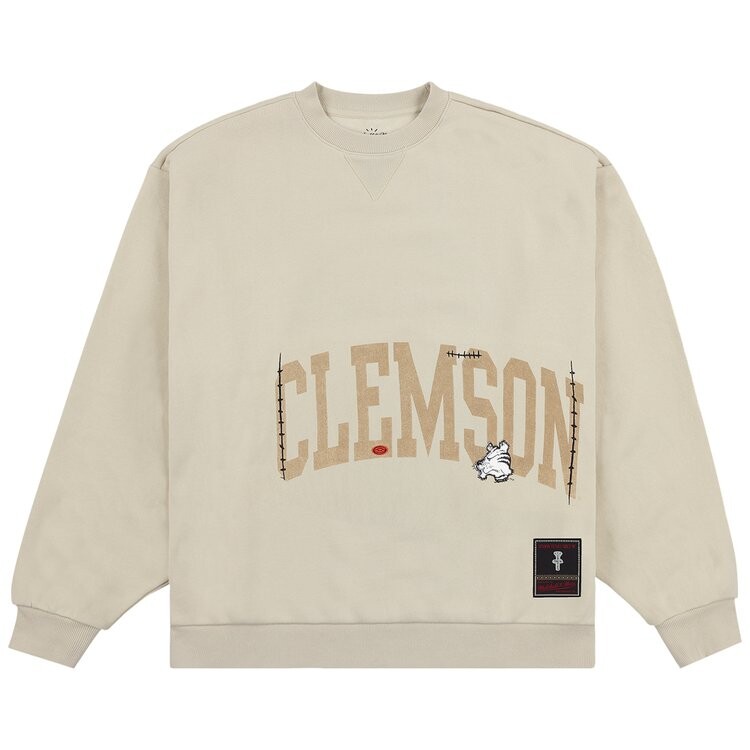 

Толстовка Cactus Jack By Travis Scott Cactus Jack by Travis Scott x Mitchell & Ness Clemson University Crewneck, бежевый