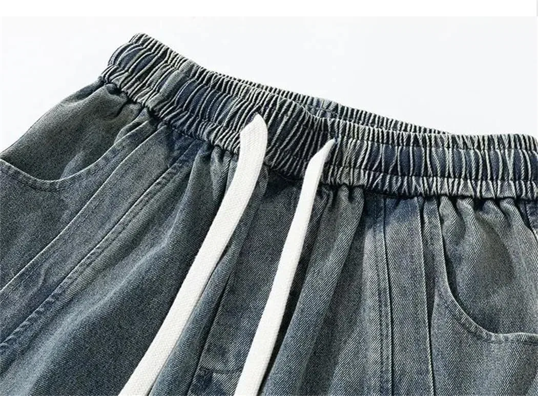 Джинсы свободные, Wide Leg Washed, Gray — фото 3