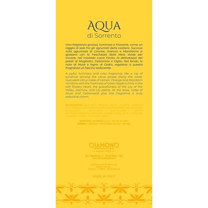 Diamond International Aqua Di Sorrento Partenope Eau De Parfum Women'S Fragrance With Citrus Notes, Flowers, And Wood Made In Italy 100ml — фото 3