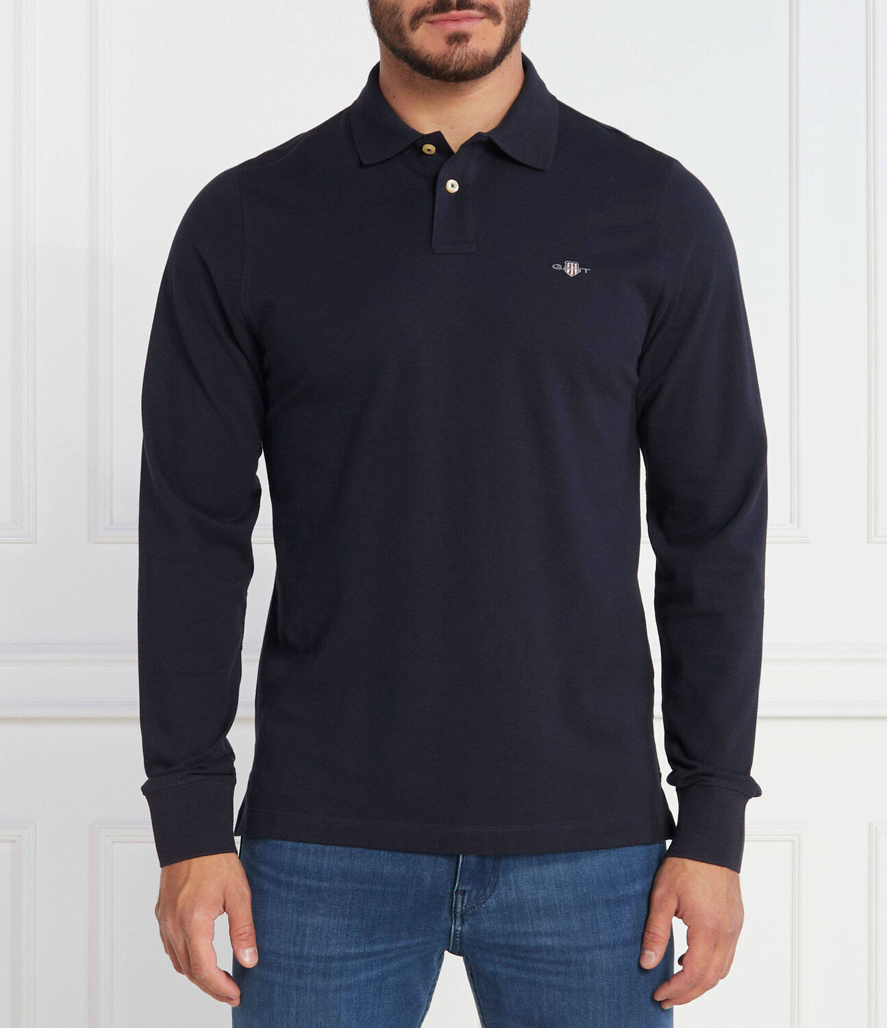 

Поло Gant RUGGER Regular Fit, темно-синий