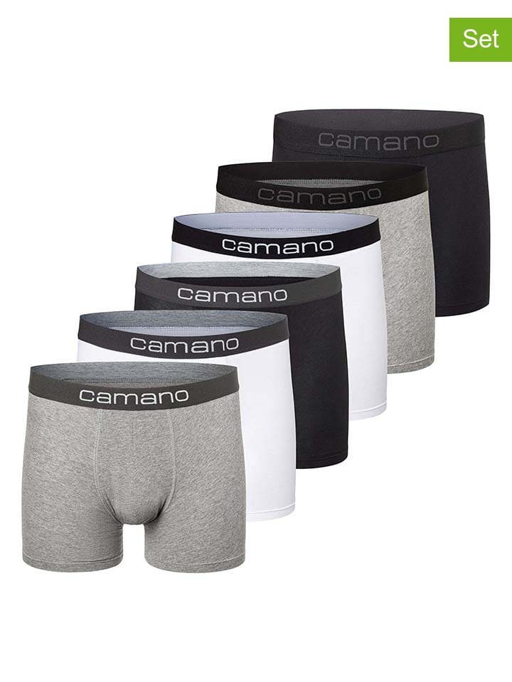 

Боксерские трусы camano, цвет weiß/schwarz/grau