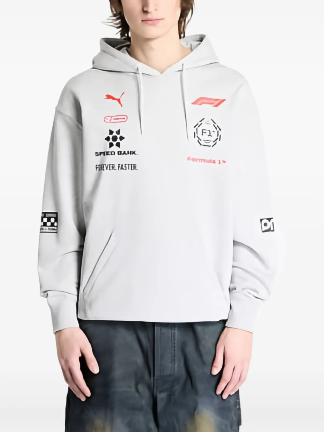 

Толстовка с капюшоном X F1 Racing Motorsport PUMA, серый