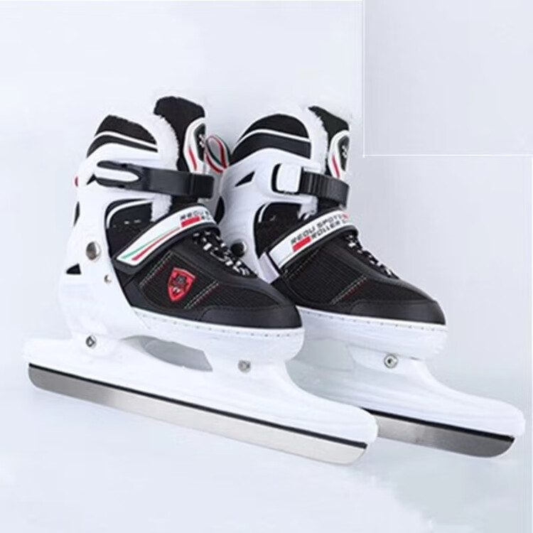 

EDEA Толстые коньки с флисовой подкладкой, фигурные коньки, взрослые роликовые коньки, коньки для начинающих, детские коньки, университетский класс катания, черно-белые скоростные коньки, размер L[-42] 39