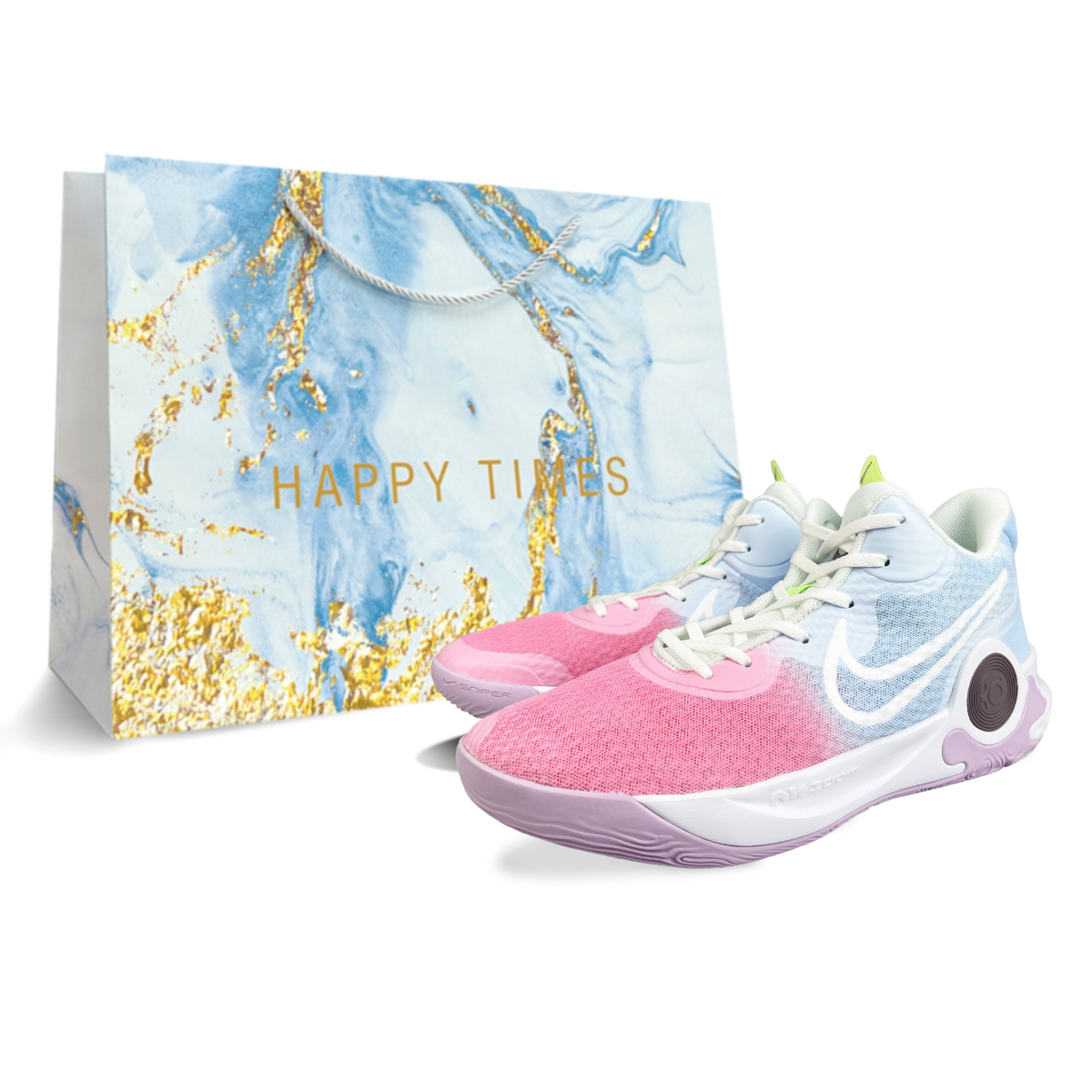 

Кроссовки Nike KD Trey 5 IX Vintage Basketball Shoes Unisex Mid-top Purple/blue/pink, белый