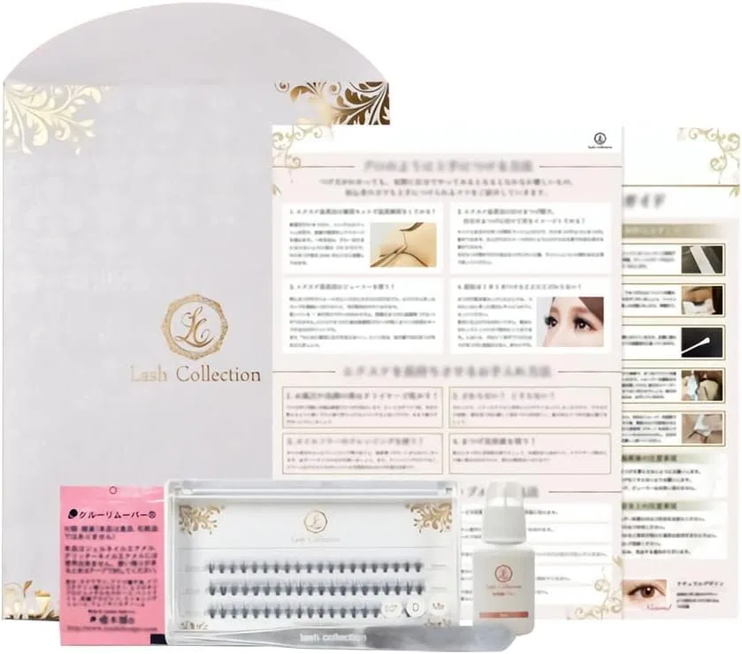 Набор для наращивания ресниц Lash Collection, 5 предметов, Power Glue, 8-10 мм Lc Lash Collection