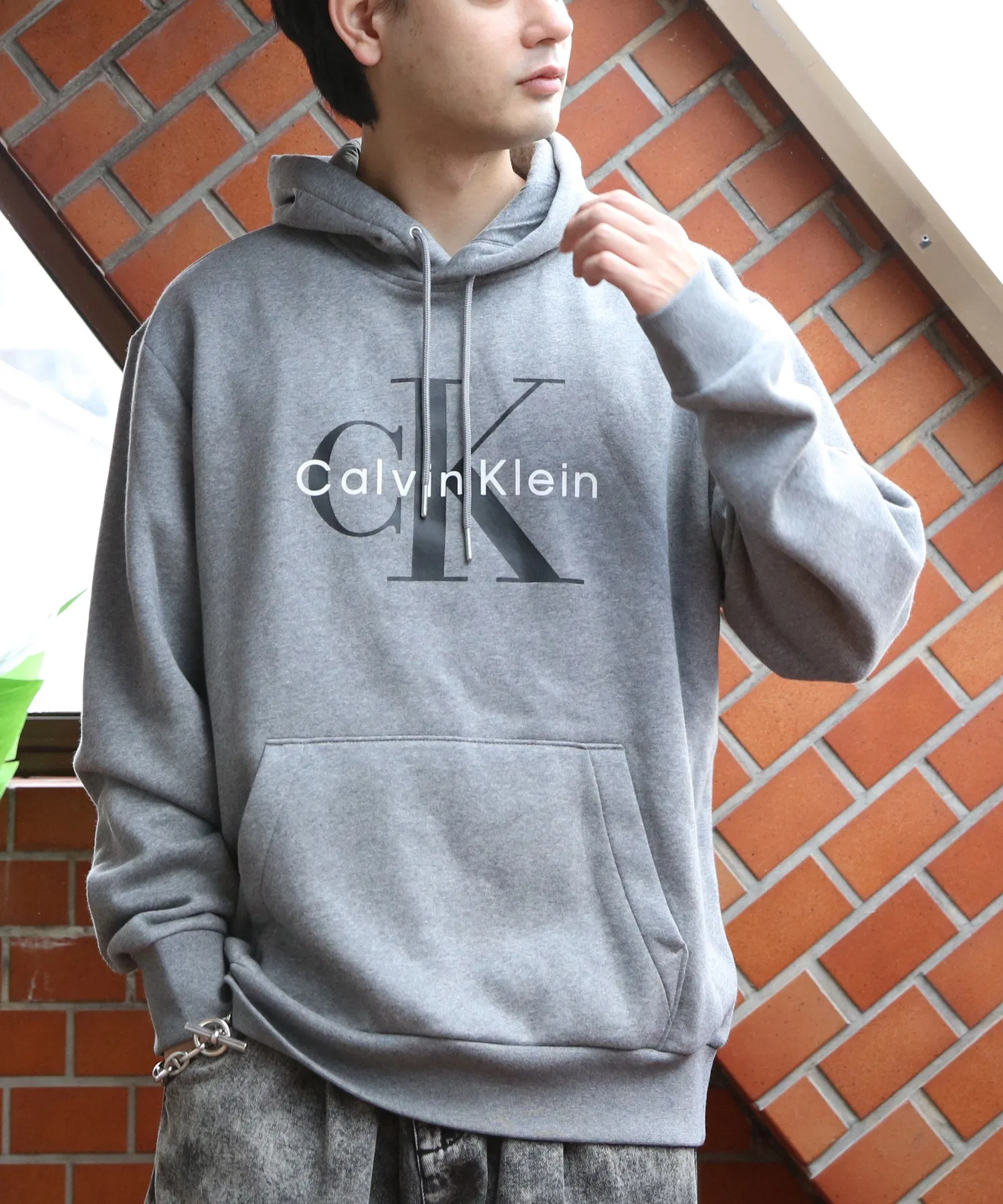 Толстовка с флисовой подкладкой и логотипом Calvin Klein CK — фото 4