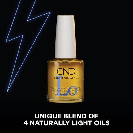 Масло CND Lightning Oil - молниеносное впитывание и увлажнение для ухода за ногтями и кутикулой — фото 2