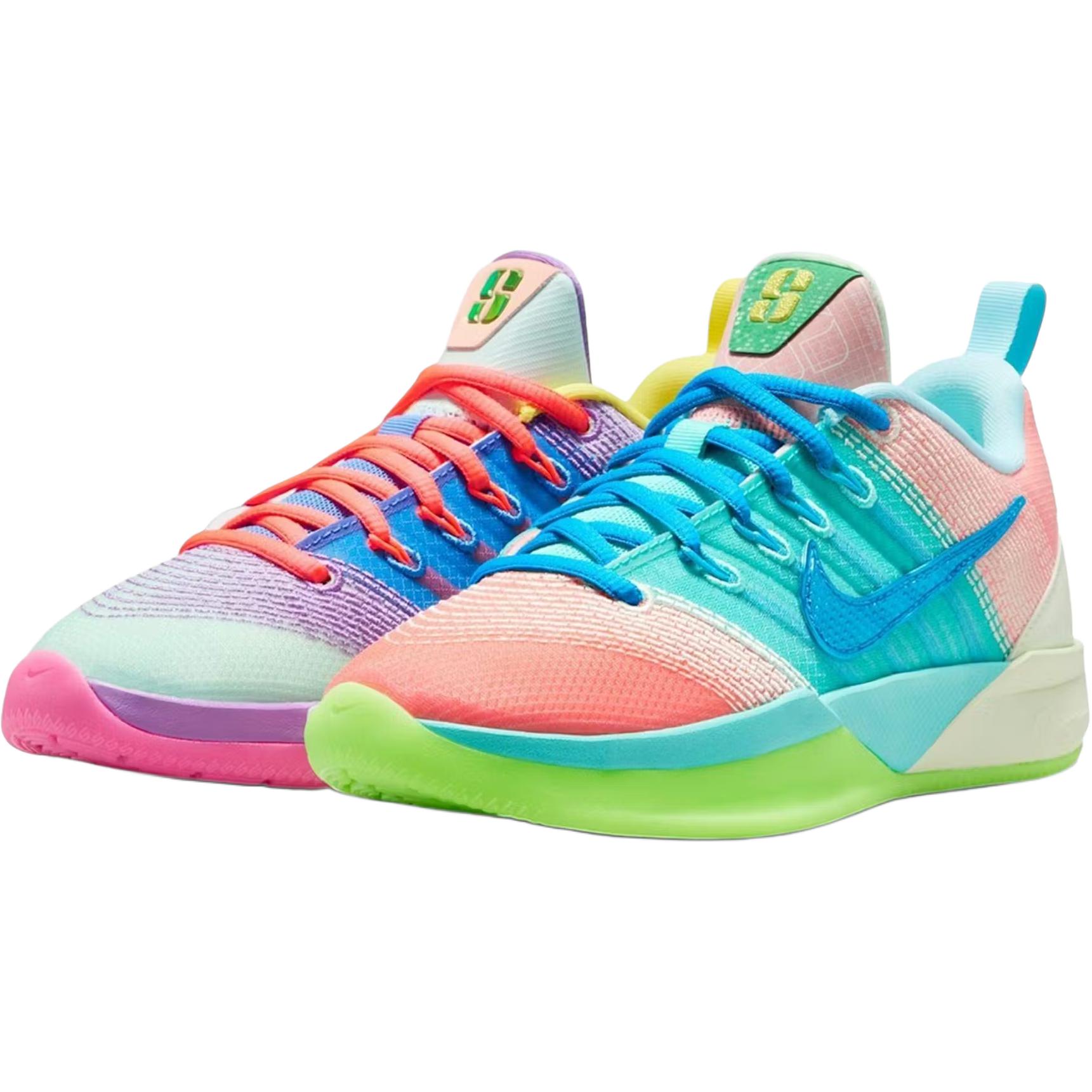 

Nike Sabrina 3 Low top детские баскетбольные кроссовки Blue Pink Purple для подростков