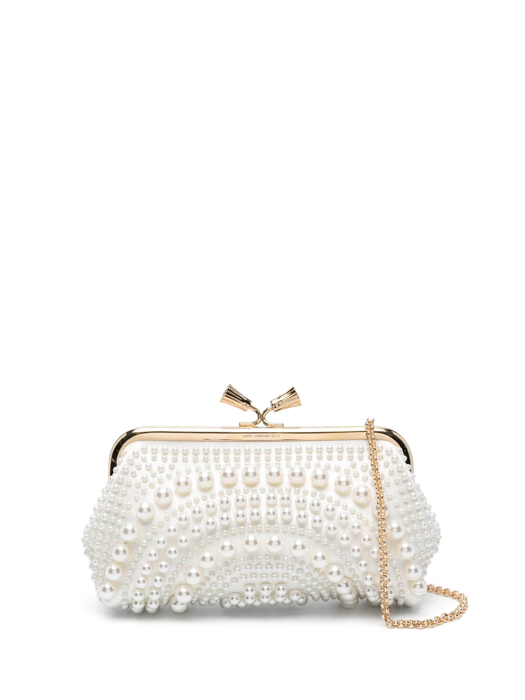 

Клатч Maud с искусственным жемчугом Anya Hindmarch, нейтральный
