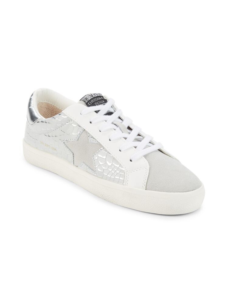 Кроссовки Superstar из кожи с тиснением под крокодила Vintage Havana, цвет Light Grey — фото 2