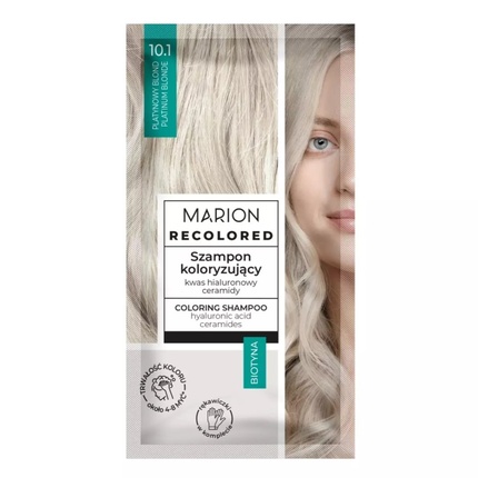

Оттеночный шампунь Recolored 101 Платиновый блонд 35 мл Marion