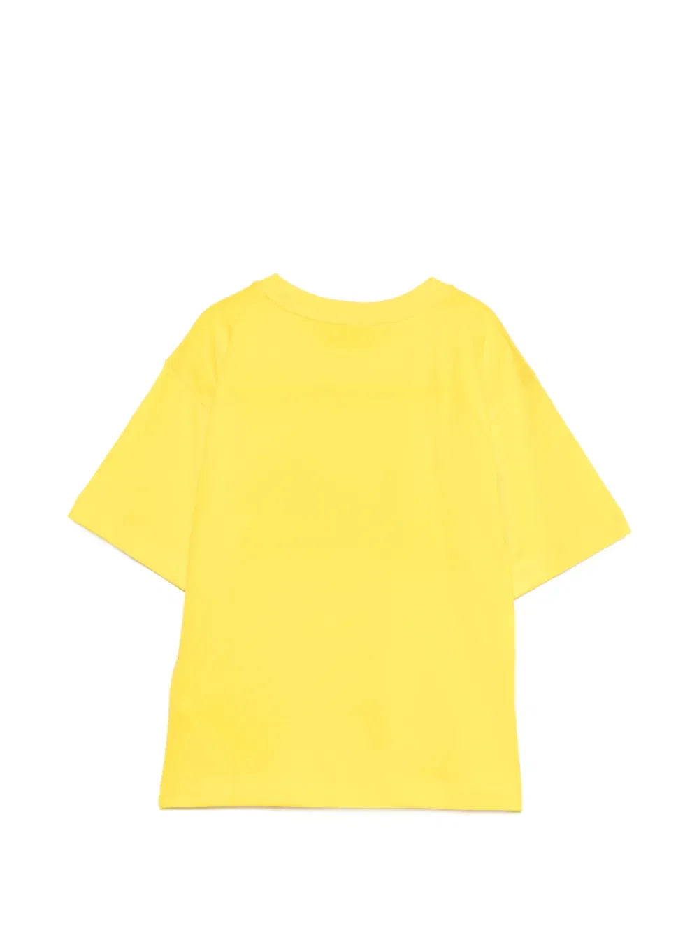 Футболка с круглым вырезом и принтом Moschino Kids, желтый — фото 2