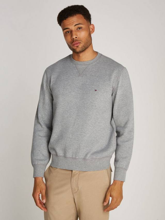 Эластичная флисовая толстовка из хлопковой смеси Tommy Hilfiger, Medium Grey Heather — фото 2