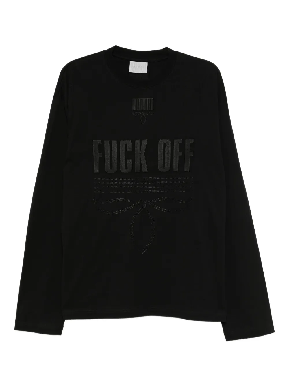 

Футболка с вышивкой VETEMENTS, черный
