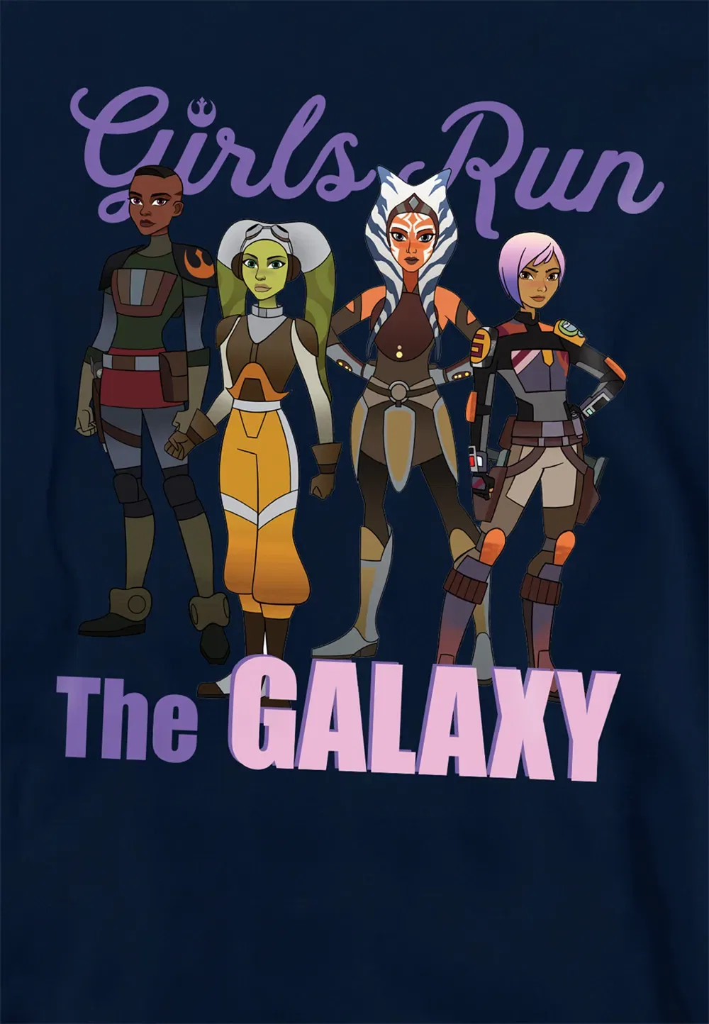 Детский худи Star Wars Ahsoka, темно-синий, Disney, темно-синий — фото 2