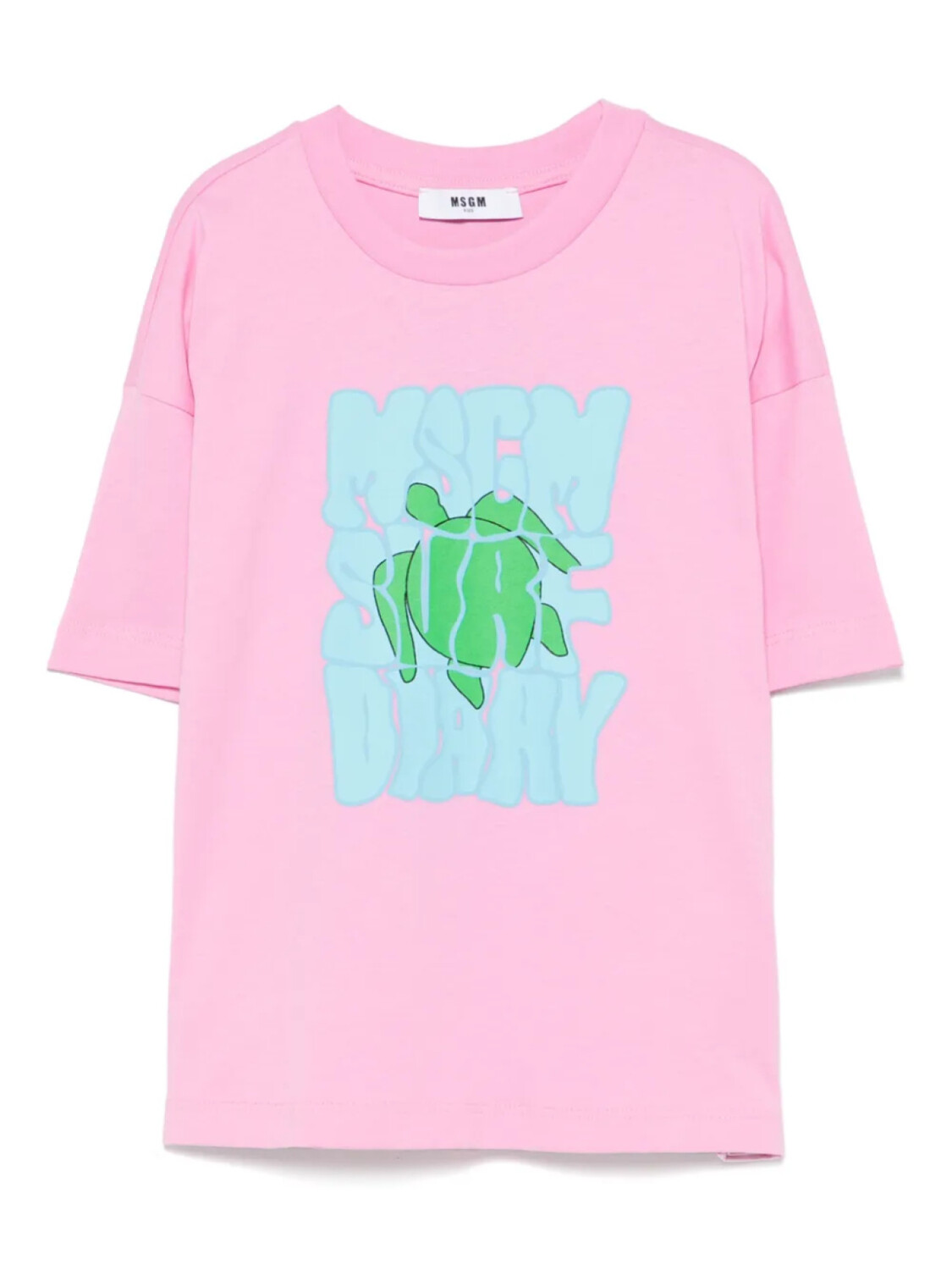 

MSGM Kids футболка с логотипом, розовый