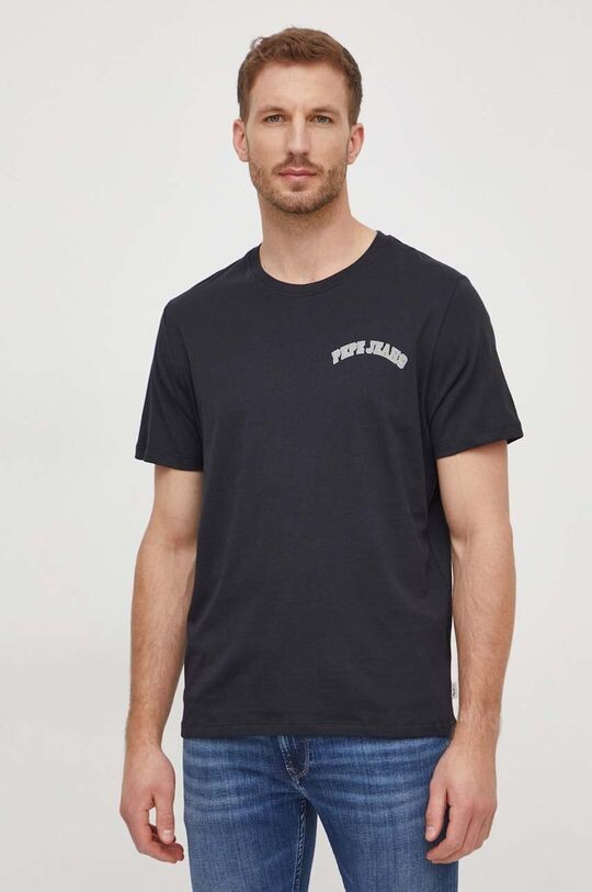 

Хлопковая футболка Клементина Pepe Jeans, черный