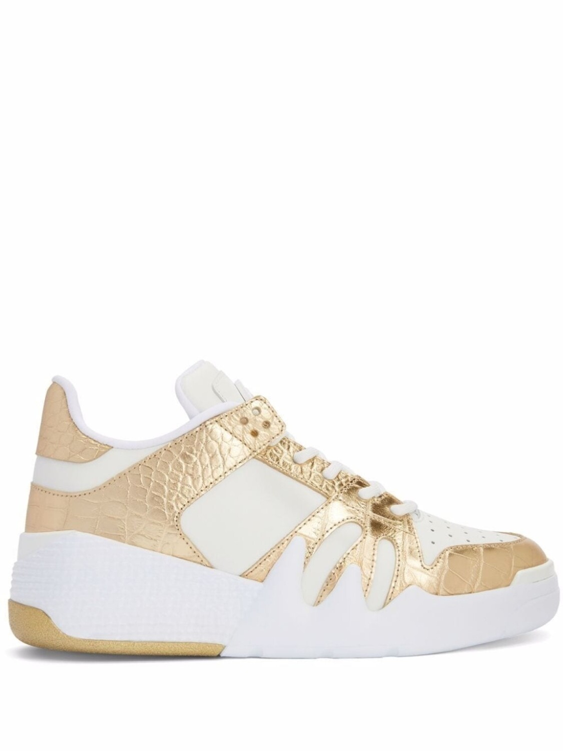 

Кроссовки Giuseppe Zanotti Talon, белый/золотистый