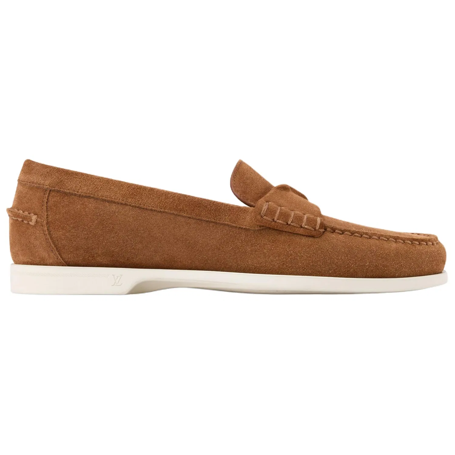 LOUIS VUITTON Croisette Casual Leather Shoes Men's Brown — фото 3