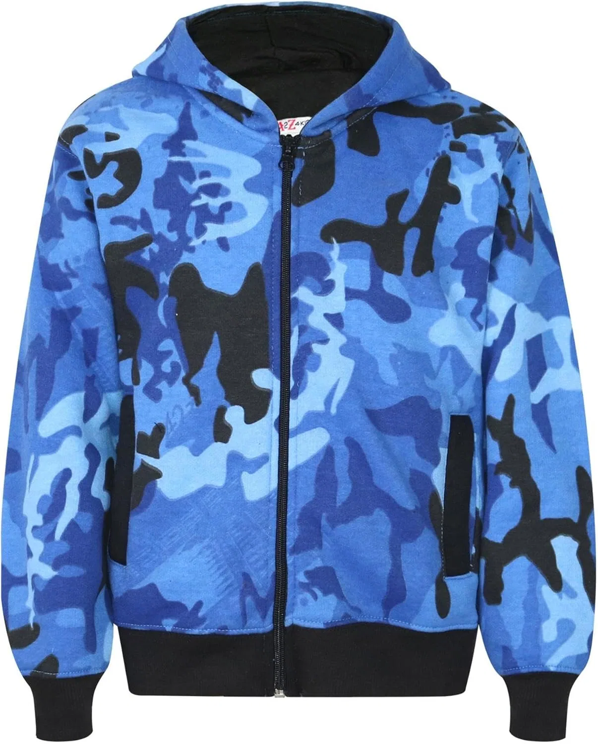 Детский спортивный костюм с капюшоном и штанами A2Z 4 Kids, Camo Blue — фото 2