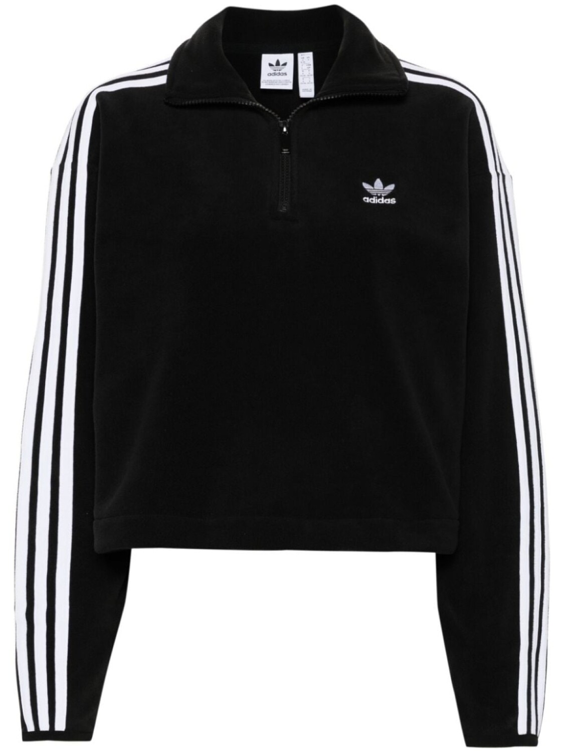 

Adidas толстовка 3-Stripes с воротником на молнии, черный