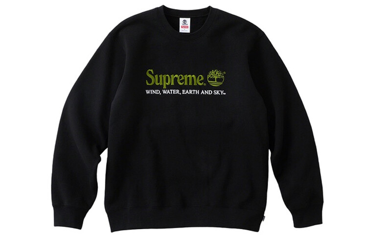 

Толстовка Supreme Timberland, черный / зеленый