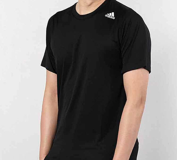 Футболка adidas Round-neckTrainingCasual SportsShort-sleeveTee Men Black, черный — фото 4