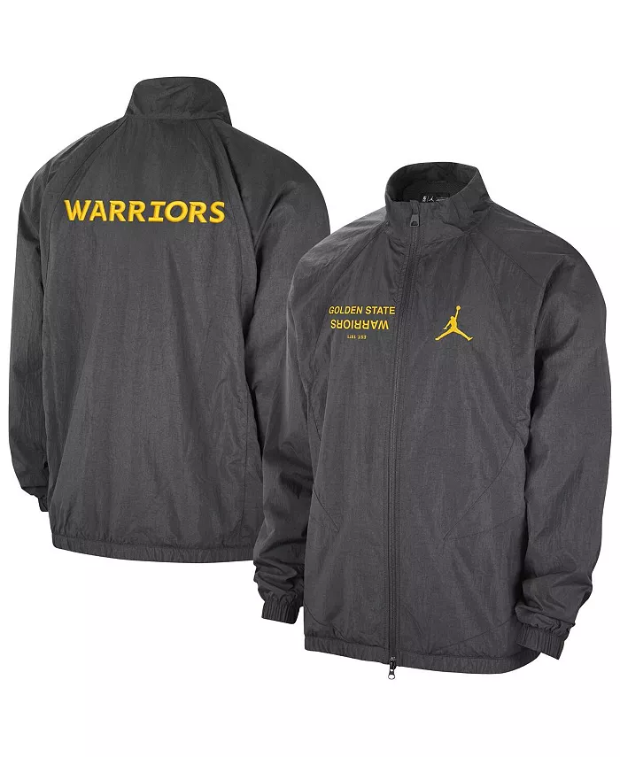 

Мужская серая куртка Golden State Warriors Courtside Statement Edition Jumpman Jam на молнии Jordan