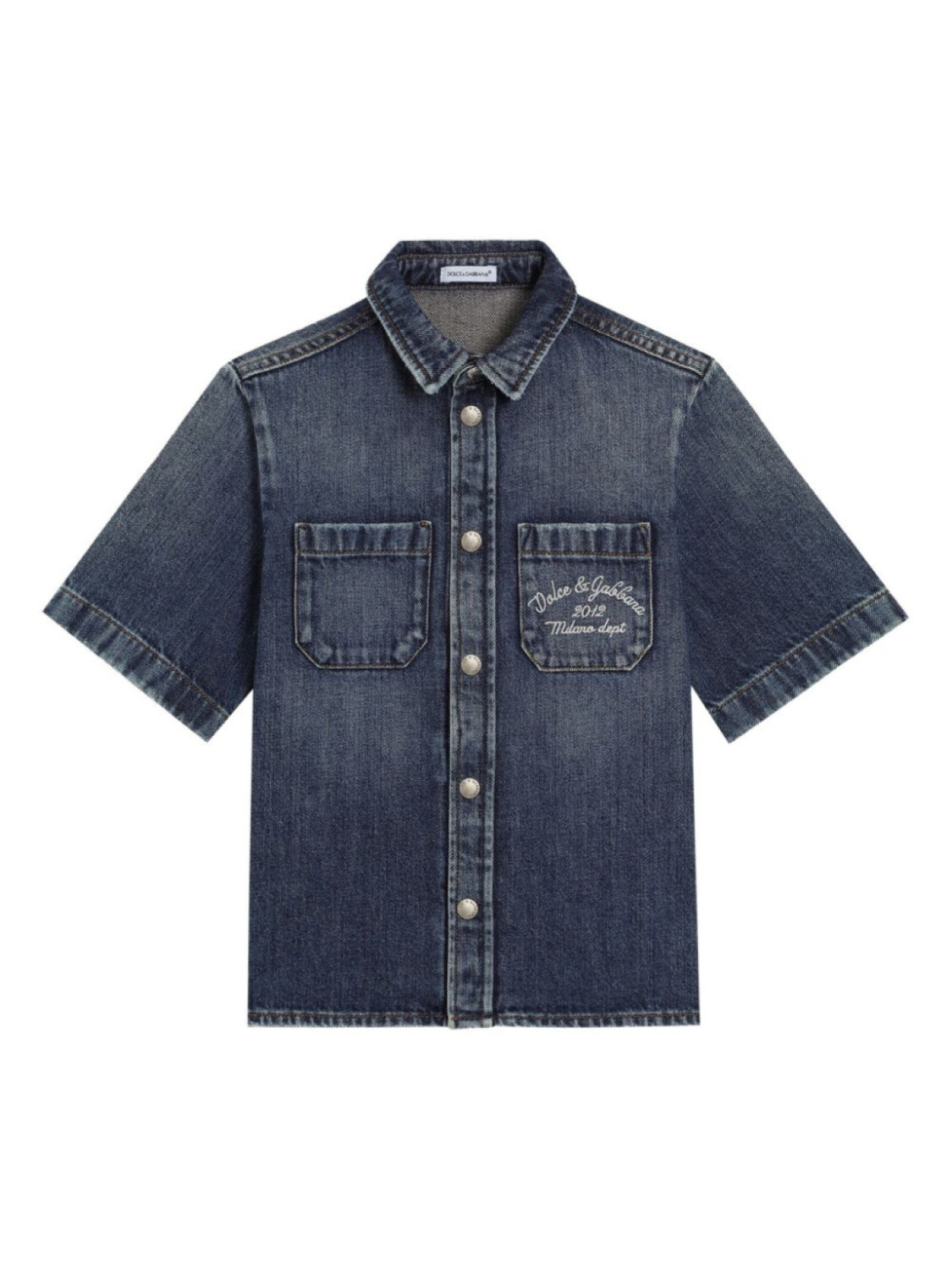 

Dolce & Gabbana Kids джинсовая рубашка, синий