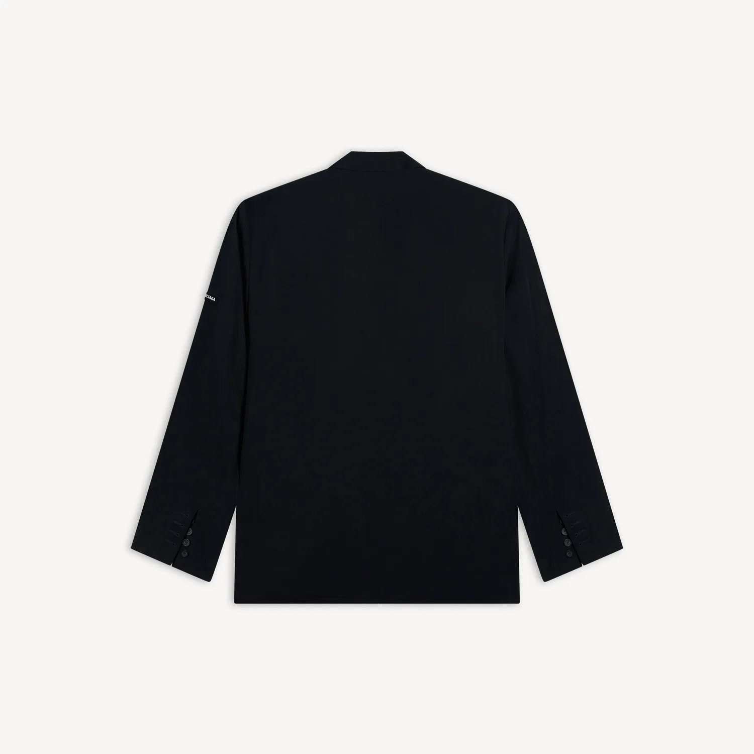 BALENCIAGA Мужская куртка с эффектом стирки, черная — фото 2