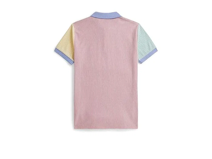 Поло Oxford Mesh Polo Ralph Lauren Kids, Harbor Island Blue/Multicolor — фото 2