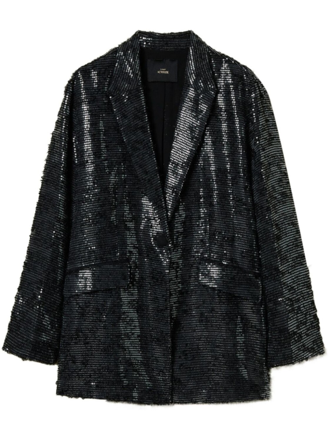 

Блейзер TWINSET, украшенный пайетками, черный