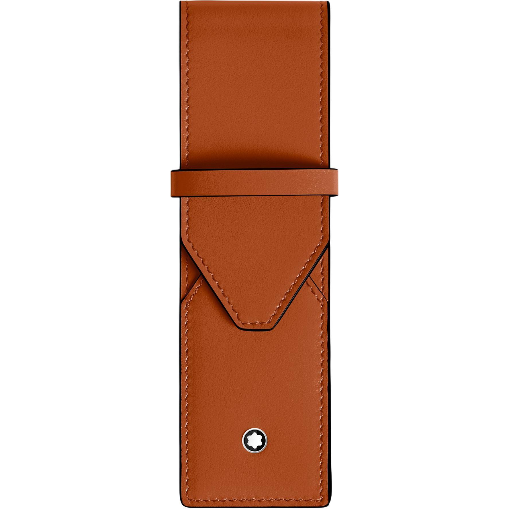 

MONTBLANC Кожаная сумка для ручек из коровьей кожи унисекс Rusty Red