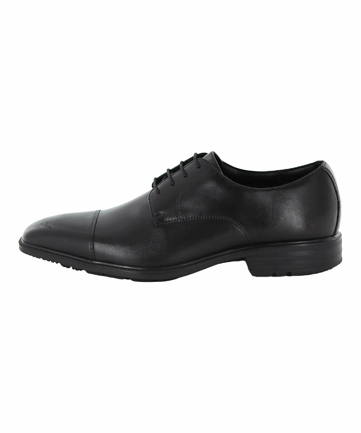 Мужские кожаные туфли MoonStar SPH4613SN с нескользящей подошвой. Balance Works, black — фото 4