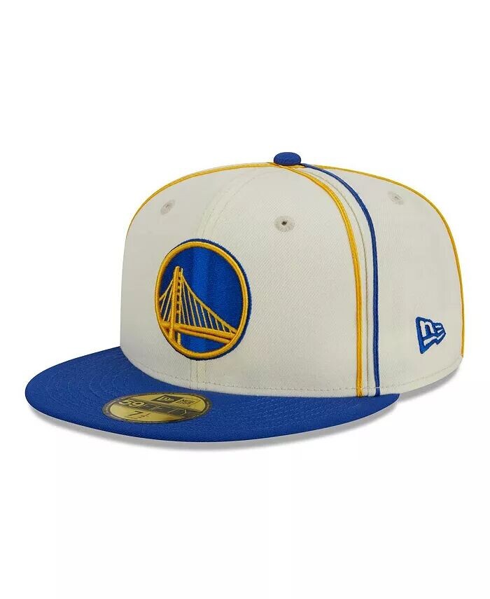 

Мужская кремовая двухцветная шляпа с окантовкой Royal Golden State Warriors 59FIFTY New Era, белый