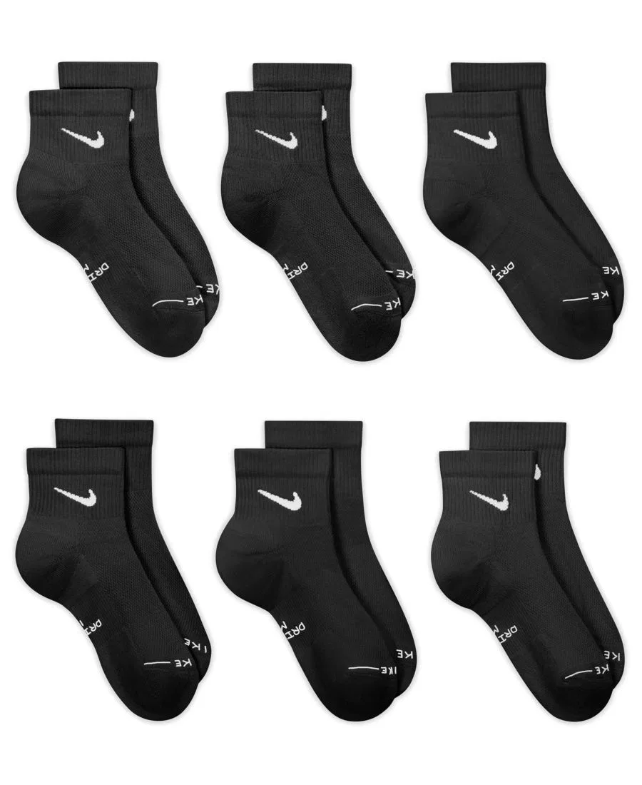Мужские повседневные высокие носки (6 пар) Nike, черный — фото 2