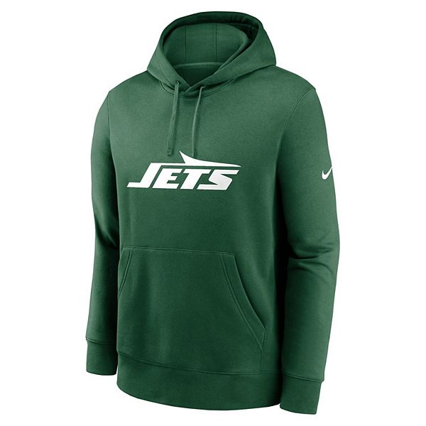 Мужская зеленая толстовка с капюшоном New York Jets Club Logo Nike — фото 3