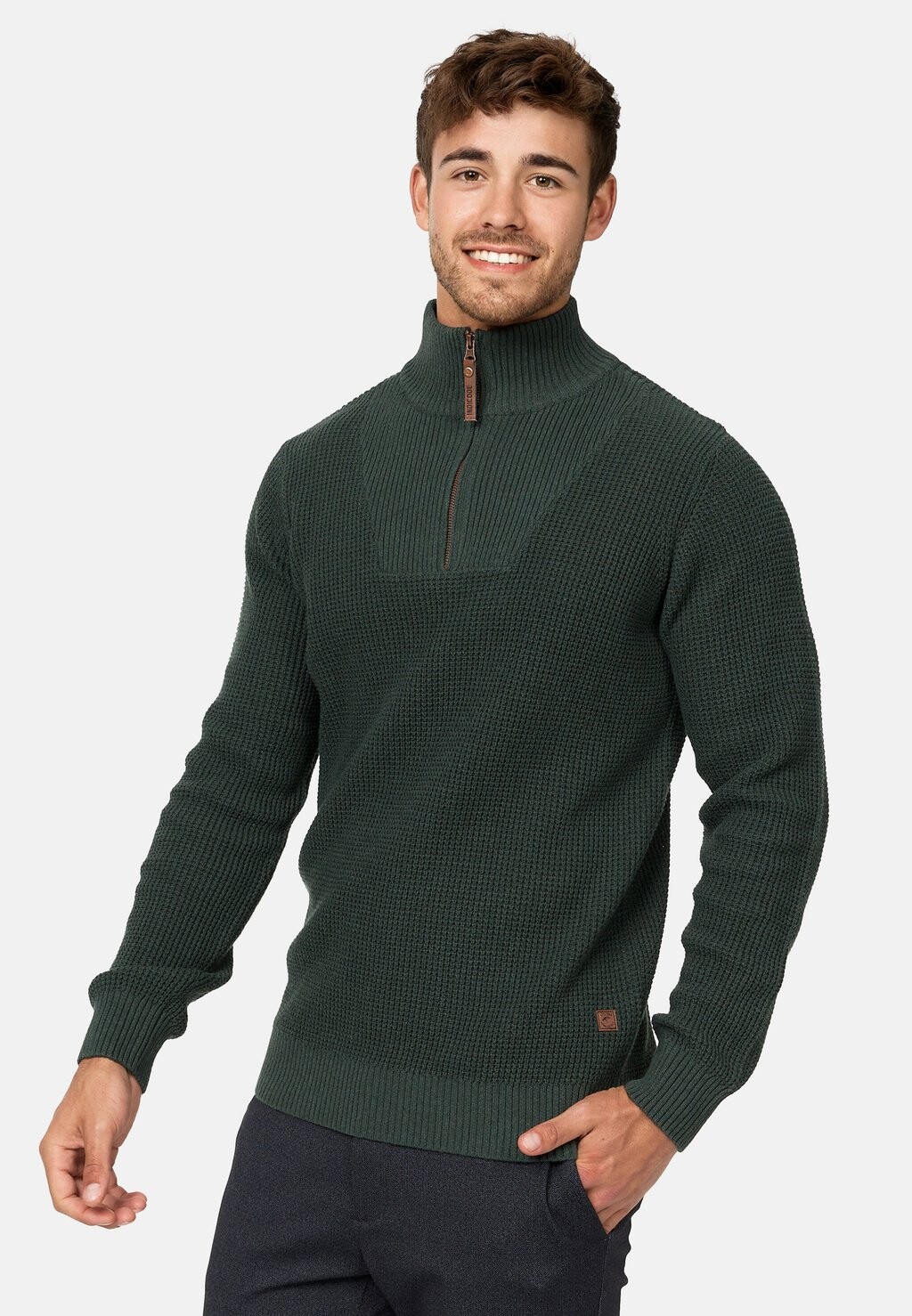 

Свитер вязаный INYASSIP INDICODE JEANS, цвет army