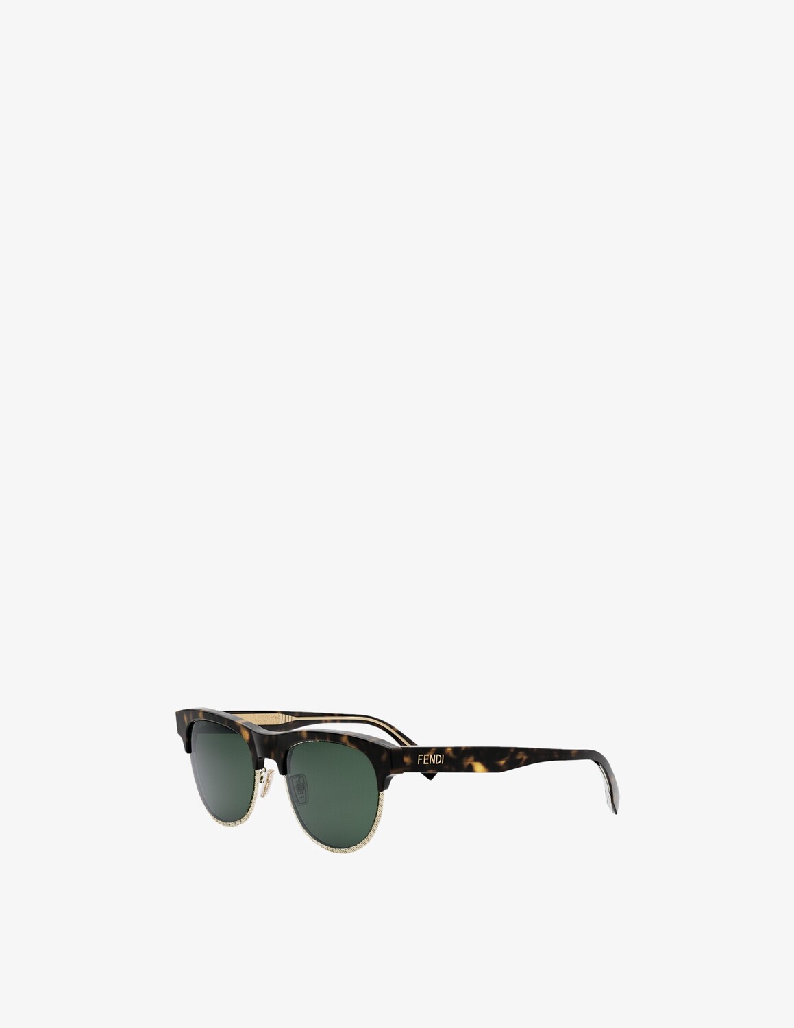 

Солнцезащитные очки FE40105U в круглой оправе Fendi, цвет Dark Havana