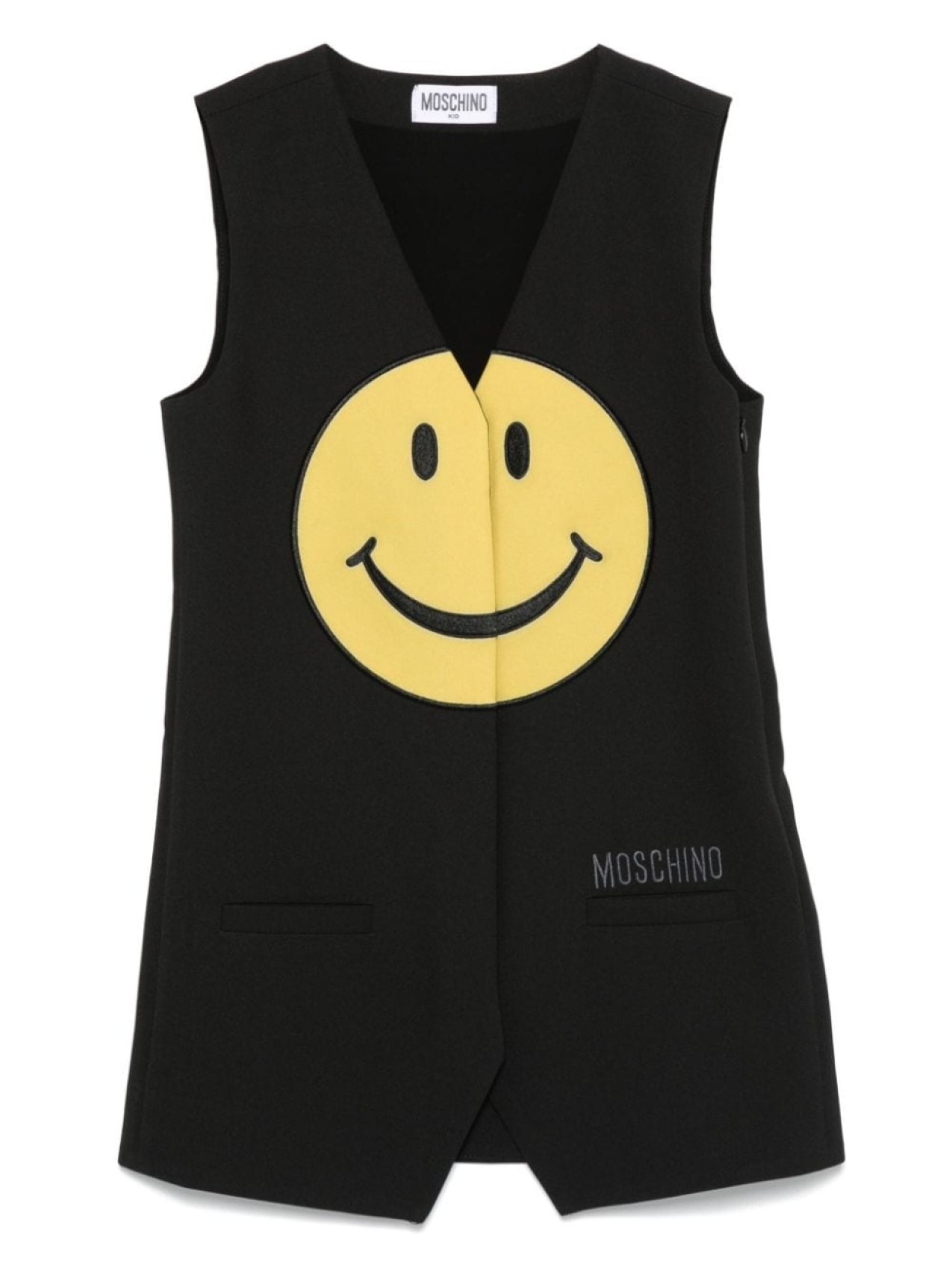 

Moschino Kids платье смайлик, черный