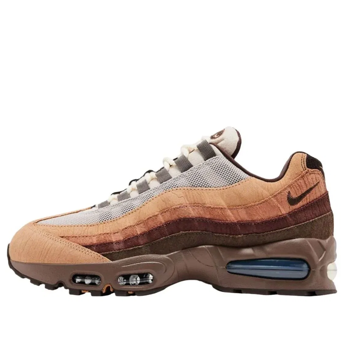 Кроссовки Nike x Oregon Ducks Air Max 95 'Lumber Yard' IQ3988-001, коричневый