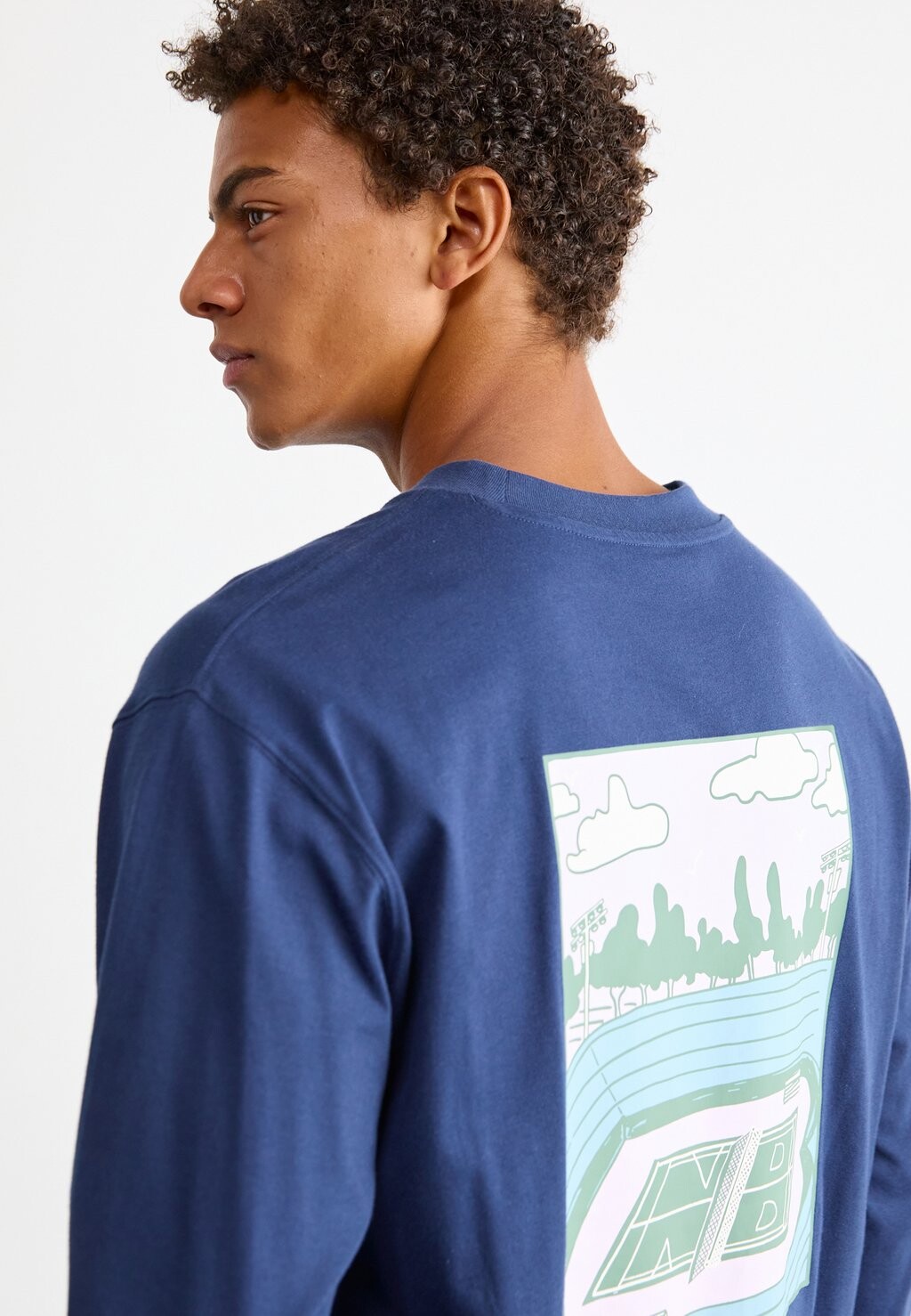 

Топ с длинными рукавами COURT LONG SLEEVE New Balance, синий